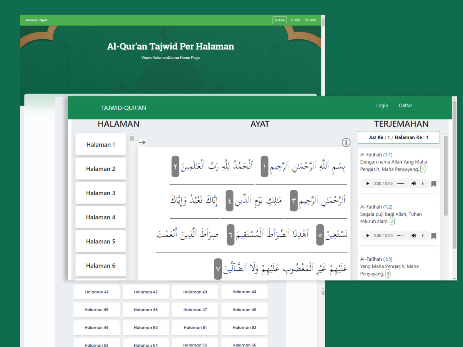 Source Code Aplikasi Al-Qur’an Dengan Tajwid Berbasis Web